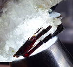 6.2cms RED HUBNERITE QUARTZ CRYSTALS MINERAL SPECIMEN COLLECTOR PERU MB154