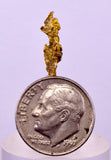1.7cms UNIQUE NATIVE GOLD U.S.A THUMBNAIL CRYSTAL MINERAL LB219