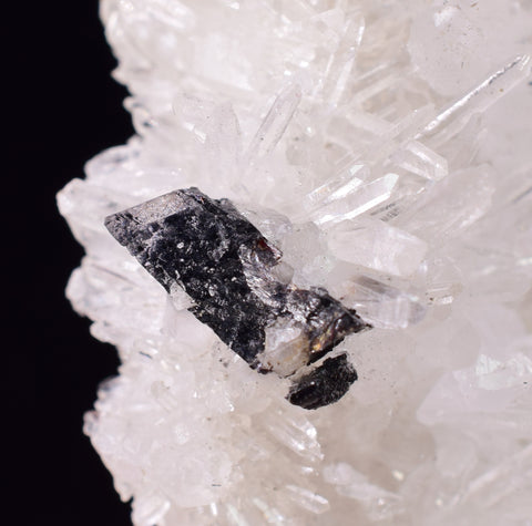 6cms RED HUBNERITE QUARTZ CRYSTALS MINERAL SPECIMEN COLLECTOR PERU MB155