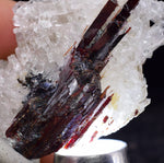 4.4cms RED HUBNERITE QUARTZ CRYSTALS MINERAL SPECIMEN COLLECTOR PERU MB156