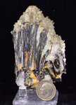 7.8cms RED HUBNERITE QUARTZ PYRITE CRYSTALS MINERAL SPECIMEN COLLECTOR PERU MB157