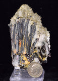 7.8cms RED HUBNERITE QUARTZ PYRITE CRYSTALS MINERAL SPECIMEN COLLECTOR PERU MB157