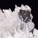 7.4cms RED HUBNERITE QUARTZ PYRITE CRYSTALS MINERAL SPECIMEN COLLECTOR PERU MB158