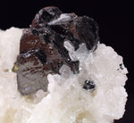 7.4cms RED HUBNERITE QUARTZ PYRITE CRYSTALS MINERAL SPECIMEN COLLECTOR PERU MB159