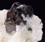 7.4cms RED HUBNERITE QUARTZ PYRITE CRYSTALS MINERAL SPECIMEN COLLECTOR PERU MB159