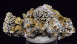 5.5cms PYRITE CUBIC FLUORITE QUARTZ PERU SHINY CRYSTALS MINERAL COLLECTOR MB161