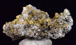 5.5cms PYRITE CUBIC FLUORITE QUARTZ PERU SHINY CRYSTALS MINERAL COLLECTOR MB161