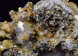 5.5cms PYRITE CUBIC FLUORITE QUARTZ PERU SHINY CRYSTALS MINERAL COLLECTOR MB161