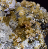 5.5cms PYRITE CUBIC FLUORITE QUARTZ PERU SHINY CRYSTALS MINERAL COLLECTOR MB161