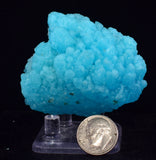 5.5cms NATURAL SKY BLUE SALAMMONIAC ? AMMINEITE ? CHILE CRYSTALS MINERAL UB364