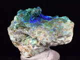 4cms AZURITE MALCHITE CRYSTALS PERU MINERAL SPECIMEN CUSCO UB286