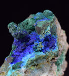 4cms AZURITE MALCHITE CRYSTALS PERU MINERAL SPECIMEN CUSCO UB286