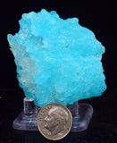 5cms NATURAL SKY BLUE SALAMMONIAC ? AMMINEITE ? CHILE CRYSTALS MINERAL UB365