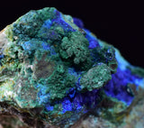 4cms AZURITE MALCHITE CRYSTALS PERU MINERAL SPECIMEN CUSCO UB286