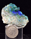 4cms AZURITE MALCHITE CRYSTALS PERU MINERAL SPECIMEN CUSCO UB286