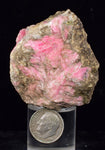 130Grams PINK RHODONITE ROUGH Peru Bright Mineral Specimen RB675