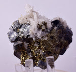 6.6cms SPHALERITE PYRITE QUARTZ CRYSTALS MINERAL SPECIMEN PERU MB160