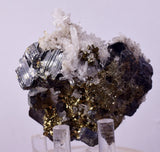 6.6cms SPHALERITE PYRITE QUARTZ CRYSTALS MINERAL SPECIMEN PERU MB160