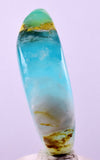 115cts GEM BLUE OPAL SCENIC TUMBLED PERU SEASCAPE JEWELRY BB479