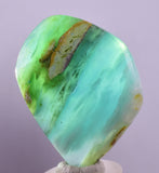 115cts GEM BLUE OPAL SCENIC TUMBLED PERU SEASCAPE JEWELRY BB479