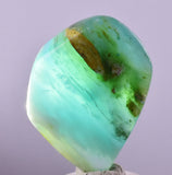 115cts GEM BLUE OPAL SCENIC TUMBLED PERU SEASCAPE JEWELRY BB479