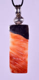 PENDANT  SPINY OYSTER SHELL SILVER 950 CABOCHON PERU JEWELRY JB33