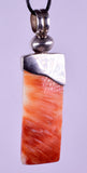 PENDANT  SPINY OYSTER SHELL SILVER 950 CABOCHON PERU JEWELRY JB33