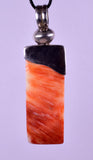 PENDANT  SPINY OYSTER SHELL SILVER 950 CABOCHON PERU JEWELRY JB33