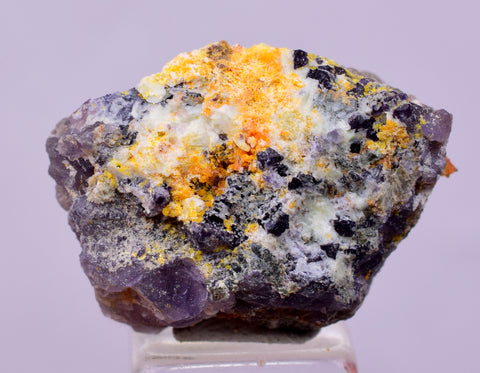 2.1cms GEM WULFENITE FLUORITE MIMETITE CRYSTALS ALAMO ARIZONA USA MINERAL YB71
