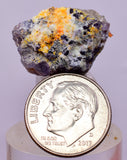 2.1cms GEM WULFENITE FLUORITE MIMETITE CRYSTALS ALAMO ARIZONA USA MINERAL YB71