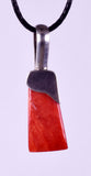 PENDANT  SPINY OYSTER SHELL SILVER 950 CABOCHON PERU JEWELRY JB36