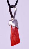 PENDANT  SPINY OYSTER SHELL SILVER 950 CABOCHON PERU JEWELRY JB36