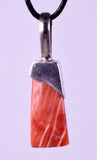 PENDANT  SPINY OYSTER SHELL SILVER 950 CABOCHON PERU JEWELRY JB37
