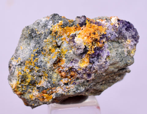 3.1cms GEM WULFENITE FLUORITE MIMETITE CRYSTALS ALAMO ARIZONA USA MINERAL YB79