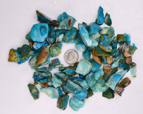 170grs BLUE OPAL ROUGH Peru Scenic Quality Jewelry Collector OB155