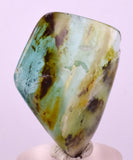 41.5cts GEM BLUE OPAL SCENIC TUMBLED PERU SEASCAPE JEWELRY BB482