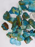 165grs BLUE OPAL ROUGH Peru Scenic Quality Jewelry Collector OB156