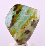 41.5cts GEM BLUE OPAL SCENIC TUMBLED PERU SEASCAPE JEWELRY BB482