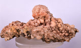 12.4cms NATURAL SCULPTURE ROSE QUARTZ DRUZY BRIGHT CRYSTALS BOTRYOIDAL PERU NEW FIND QB120