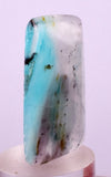 25cts GEM BLUE OPAL SCENIC CABOCHON PERU SEASCAPE PENDANT JEWELRY BB483