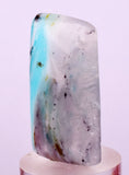 25cts GEM BLUE OPAL SCENIC CABOCHON PERU SEASCAPE PENDANT JEWELRY BB483