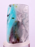 25cts GEM BLUE OPAL SCENIC CABOCHON PERU SEASCAPE PENDANT JEWELRY BB483