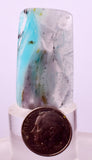 25cts GEM BLUE OPAL SCENIC CABOCHON PERU SEASCAPE PENDANT JEWELRY BB483