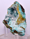 7.5cms DRUZY CHRYSOCOLLA QUARTZ CRYSTAL LILY MINE PERU 2000 YEAR DB289