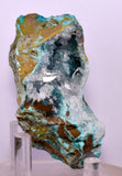 7.5cms DRUZY CHRYSOCOLLA QUARTZ CRYSTAL LILY MINE PERU 2000 YEAR DB289