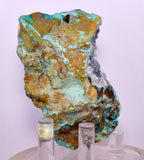 7.5cms DRUZY CHRYSOCOLLA QUARTZ CRYSTAL LILY MINE PERU 2000 YEAR DB289