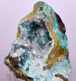 7.5cms DRUZY CHRYSOCOLLA QUARTZ CRYSTAL LILY MINE PERU 2000 YEAR DB289