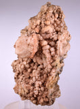 12.4cms NATURAL SCULPTURE ROSE QUARTZ DRUZY BRIGHT CRYSTALS BOTRYOIDAL PERU NEW FIND QB120