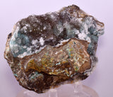 9.5cms DRUZY CHRYSOCOLLA QUARTZ CRYSTAL LILY MINE PERU 2000 YEAR DB290