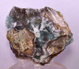9.5cms DRUZY CHRYSOCOLLA QUARTZ CRYSTAL LILY MINE PERU 2000 YEAR DB290